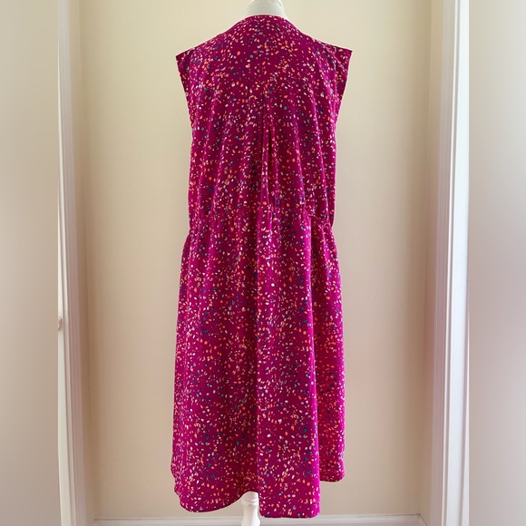 💕CUTE Bright Pink Dress w/Colorful Spots - Picture 6 of 6